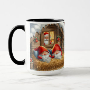Caneca Gnome vê dormindo no café da manhã de Natal