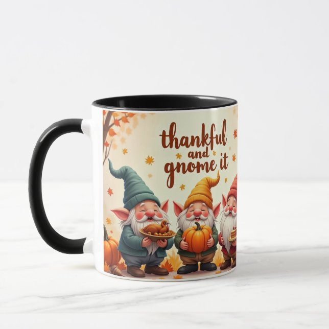 Caneca gnomo de desejos de ação de graças (Esquerda)