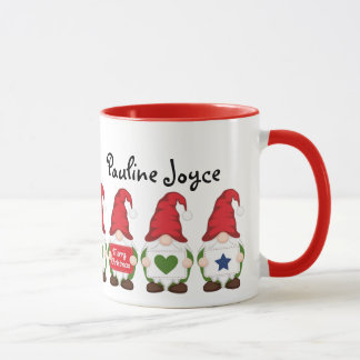 Caneca Gnomo de Natal Personalizado