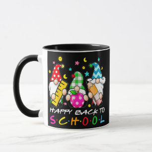 Caneca Gnomos Bonitos De Volta À Professora De Ofertas E
