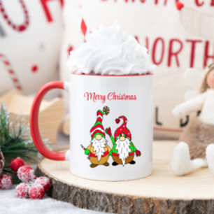 Caneca Gnomos de Natal de Bela Cartoon