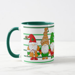 Caneca Gnomos de Natal Festivos Bons