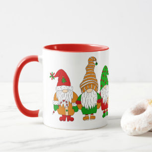 Caneca Gnomos de Natal Festivos Bons  