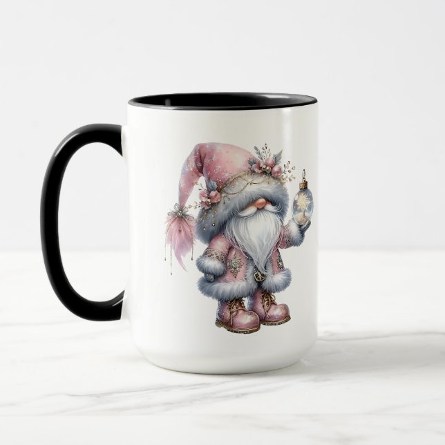Caneca Gnomos Rosa Fofos  (Esquerda)