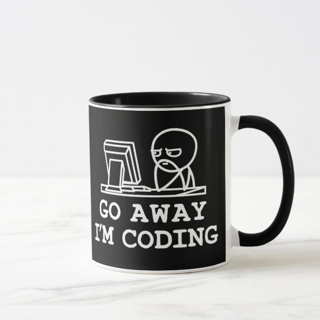 Caneca Go Away IM Coding (Direita)