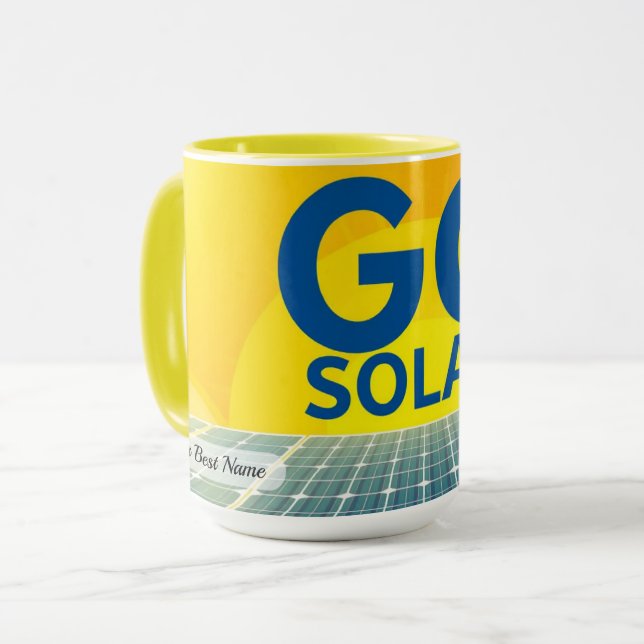 Caneca Go Solar Ray Personalizada (Frente Esquerda)