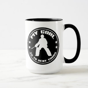 Caneca Goalie do hóquei em campo do "caneca meu objetivo