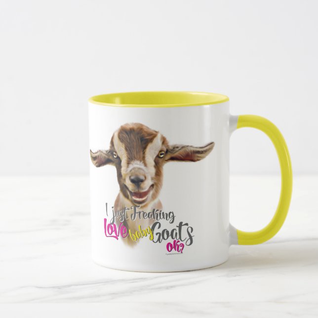Caneca GOAT AMVE | Eu apenas assusto amor bebezinho OK (Direita)