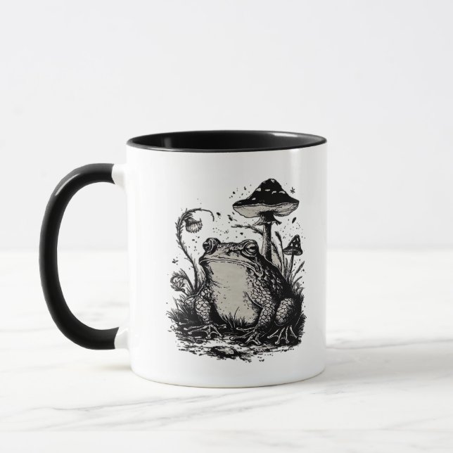 Caneca Goblincore Frog Minimal Classic Design (Esquerda)