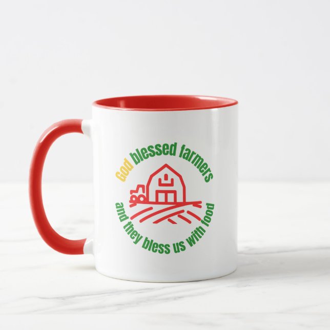 Caneca God Bless Farmers Coffee Mug (Esquerda)