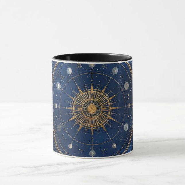 Caneca Gold Constellation Astrology Coffee Cup (Centro)