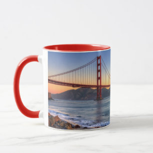 Caneca Golden gate bridge da fuga de San Francisco Bay