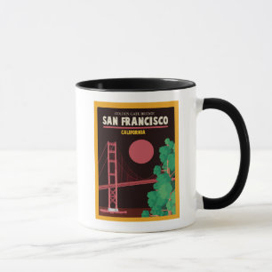 Caneca Golden gate bridge na noite