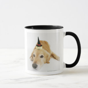 Caneca Golden retriever e ornamento