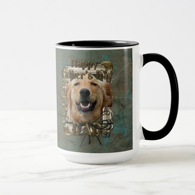 Caneca Golden retriever Mickey das patas da pedra do PAI (Direita)