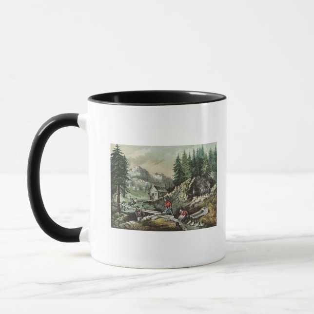 Caneca Goldmining em Califórnia, 1871 (Esquerda)