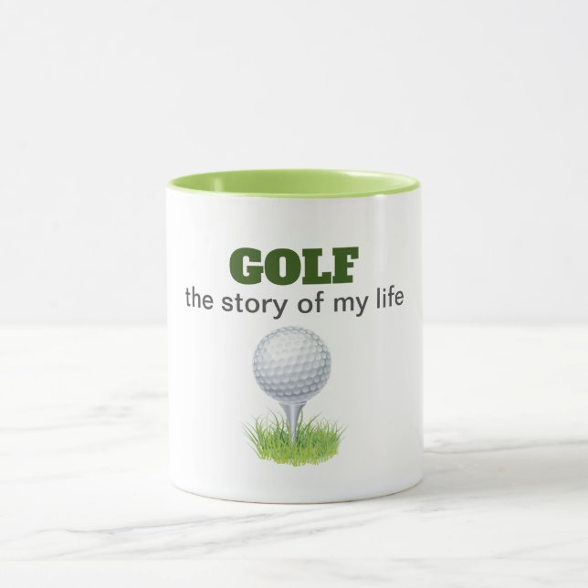 Caneca Golfe, a história da minha vida é engraçada (Centro)