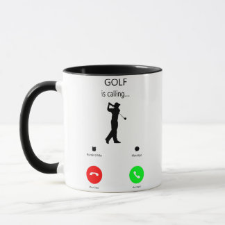 Caneca Golfe Está Chamando, Presente Para Golfista, Prese