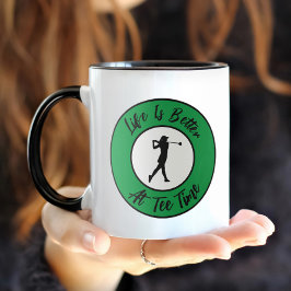 Caneca Golfe Tee Tempo Esportes Humor Divertido Trocadilh