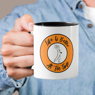 Caneca Golfe Tee Tempo Humor Divertido Esporte Trocadilho