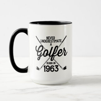 Caneca Golfer Golfing de 60 anos 1963 Golfer's 60th