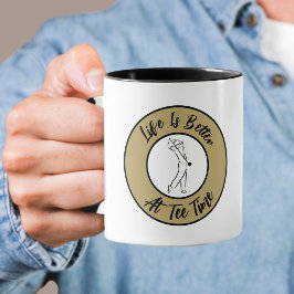 Caneca Golfer Tee Humor Engraçado Esporte Engraçado Pun N