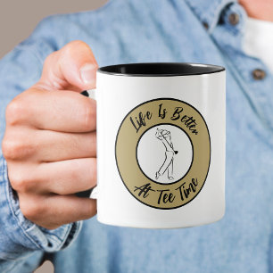 Caneca Golfer Tee Humor Engraçado Esporte Engraçado Pun N
