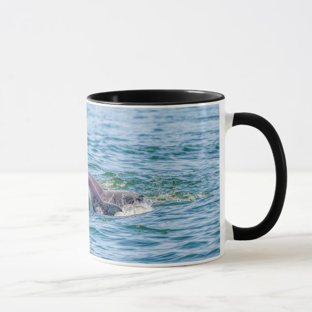 Caneca Golfinho de Amor e Cama de Bebê da Mãe (Direita)