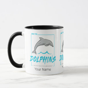 Caneca Golfinho Protege O Porposto E A Vintagem Oceânica