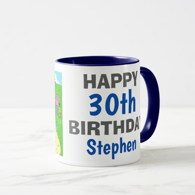 Caneca Golfista Preso numa Areia (Frente Esquerda)