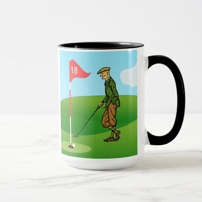 Caneca Golfistas Masculinos: 1 Tapping In & 1 Pitout (Direita)