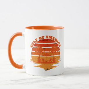 Caneca Golfo da América antigo patriótico americano