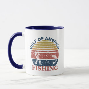 Caneca Golfo da América polo de pesca patriótico american