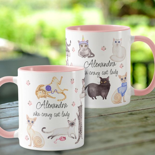 CANECA GOMA DE LADY GATO LOUCO (Criador carregado)