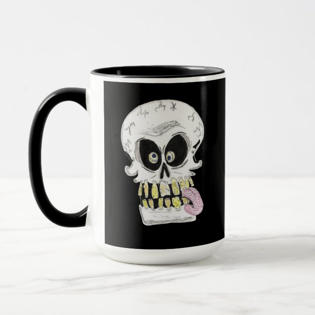 Caneca goofy skull skeleton face (Esquerda)