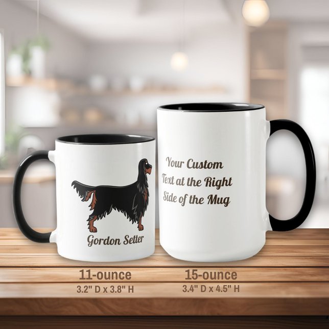 Caneca Gordon Setter Icon Mug (Criador carregado)