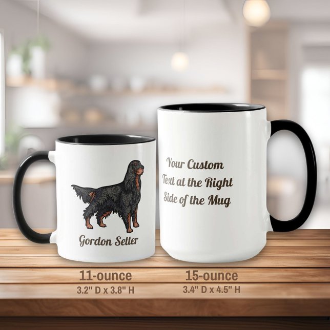 Caneca Gordon Setter Illustration Mug (Criador carregado)