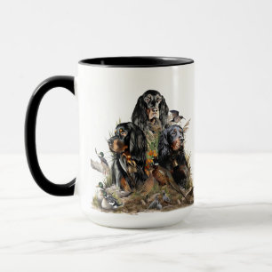 Caneca Gordon Setters , Paixão por Aves , Arte