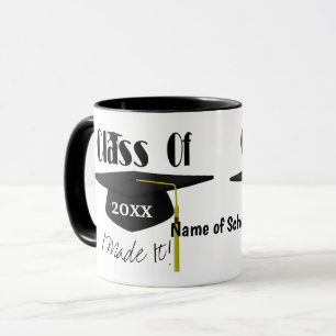Caneca Gorra de Formatura e Pingente Eu Fiz Fofo