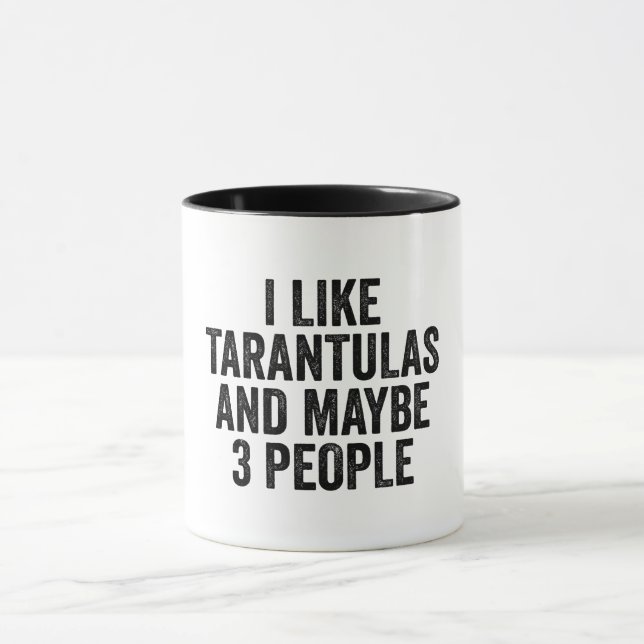 Caneca Gosto De Tarântulas E Talvez De 3 Pessoas (Centro)