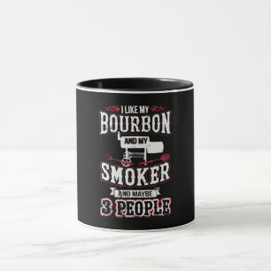 Caneca Gosto Do Meu Bourbon E Do Meu Fumante E Talvez De