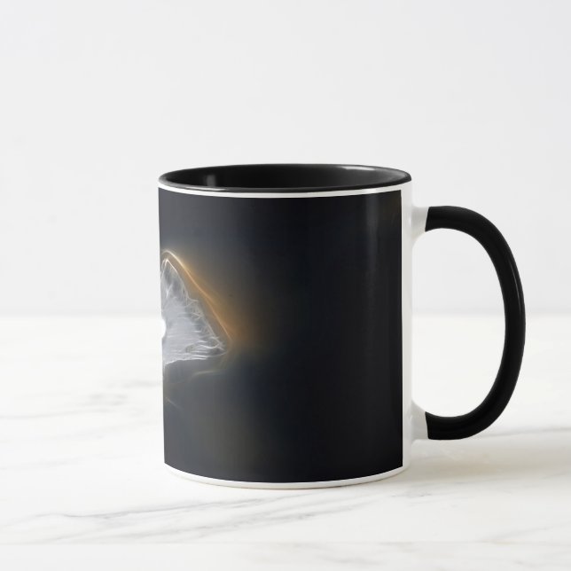 Caneca Gotas de água numa pena branca (Direita)