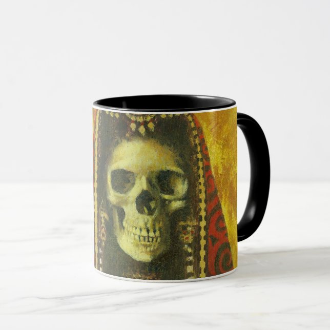 Caneca Gótica - Mug de Esqueleto (Frente Esquerda)