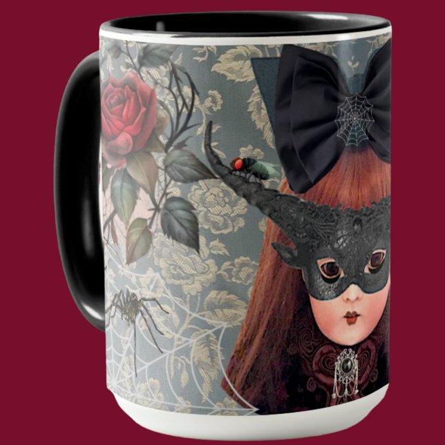 Caneca Gótico Doll Personalizado Mug (Criador carregado)