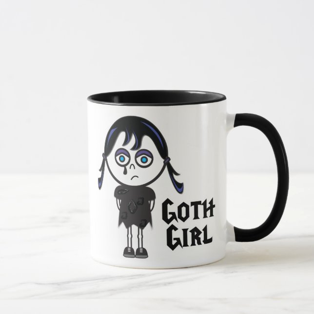 Caneca Gótico Emo Girl, Gótico Emo Girl (Direita)