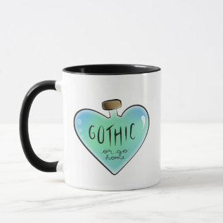 Caneca Gótico ou Go Home Mug (Azul/Teal)