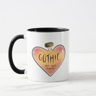 Caneca Gótico ou Go Home Mug (Laranja)