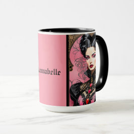 Caneca Gótico Rosa Lady Coffee Mug