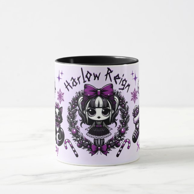 Caneca Gótico Roxo e Gótico Negra (Centro)