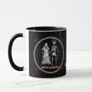 Caneca Gótico Skeleton Wedg